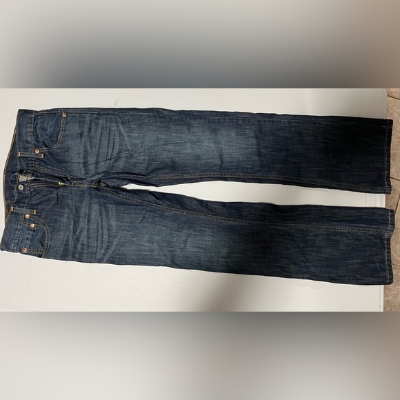Levi's Dark Indigo Straight Jeans 527s - Picture 2 of 6